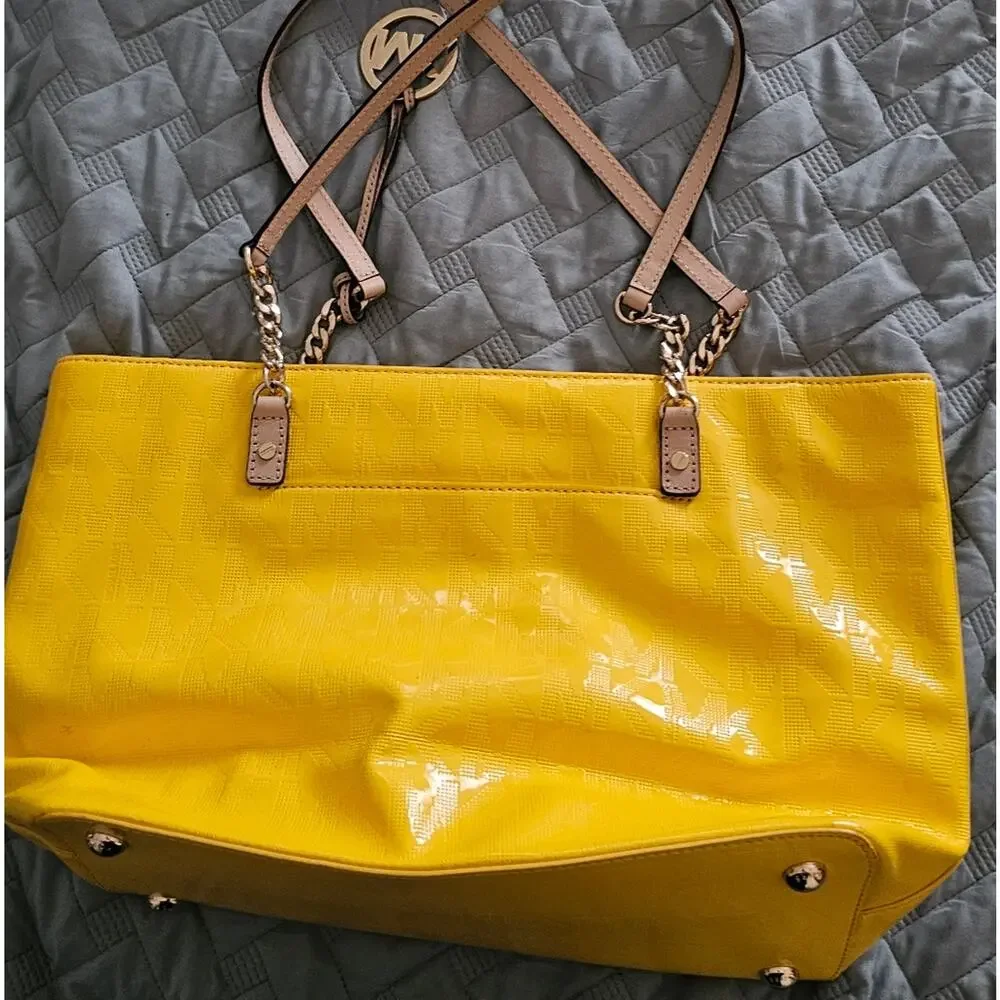 Mustard Yellow Michael Kors Women's Tote Bag